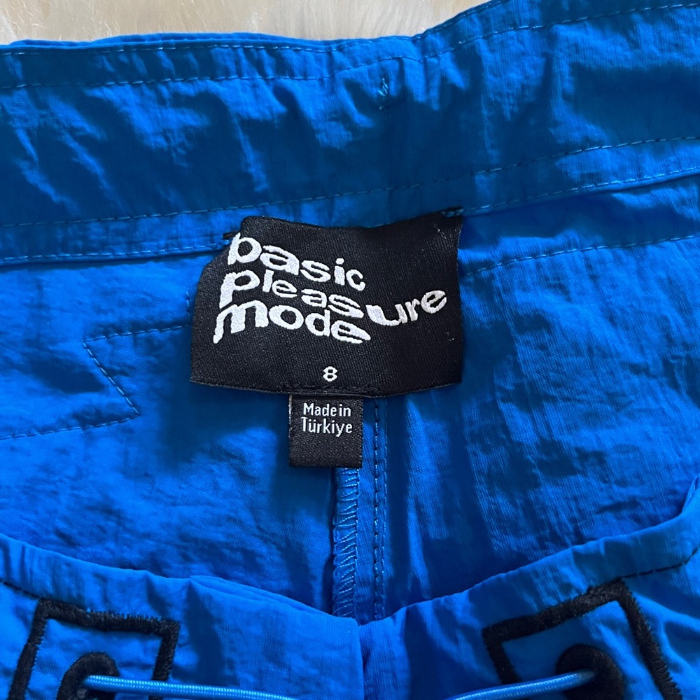 Basic Pleasure Mode Blue Drawstring Pants - Picture 2 of 5